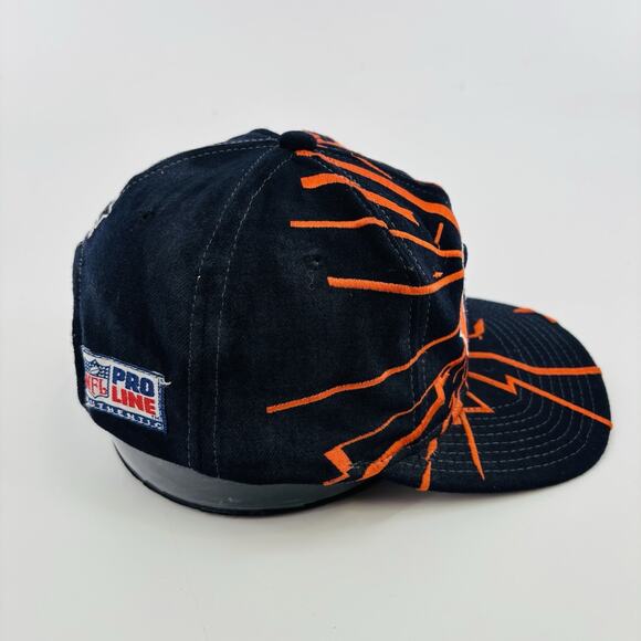 Vintage Chicago Bears Starter SnapBack Hat Collision Shockwave 90’s Pro Line - Picture 4 of 5